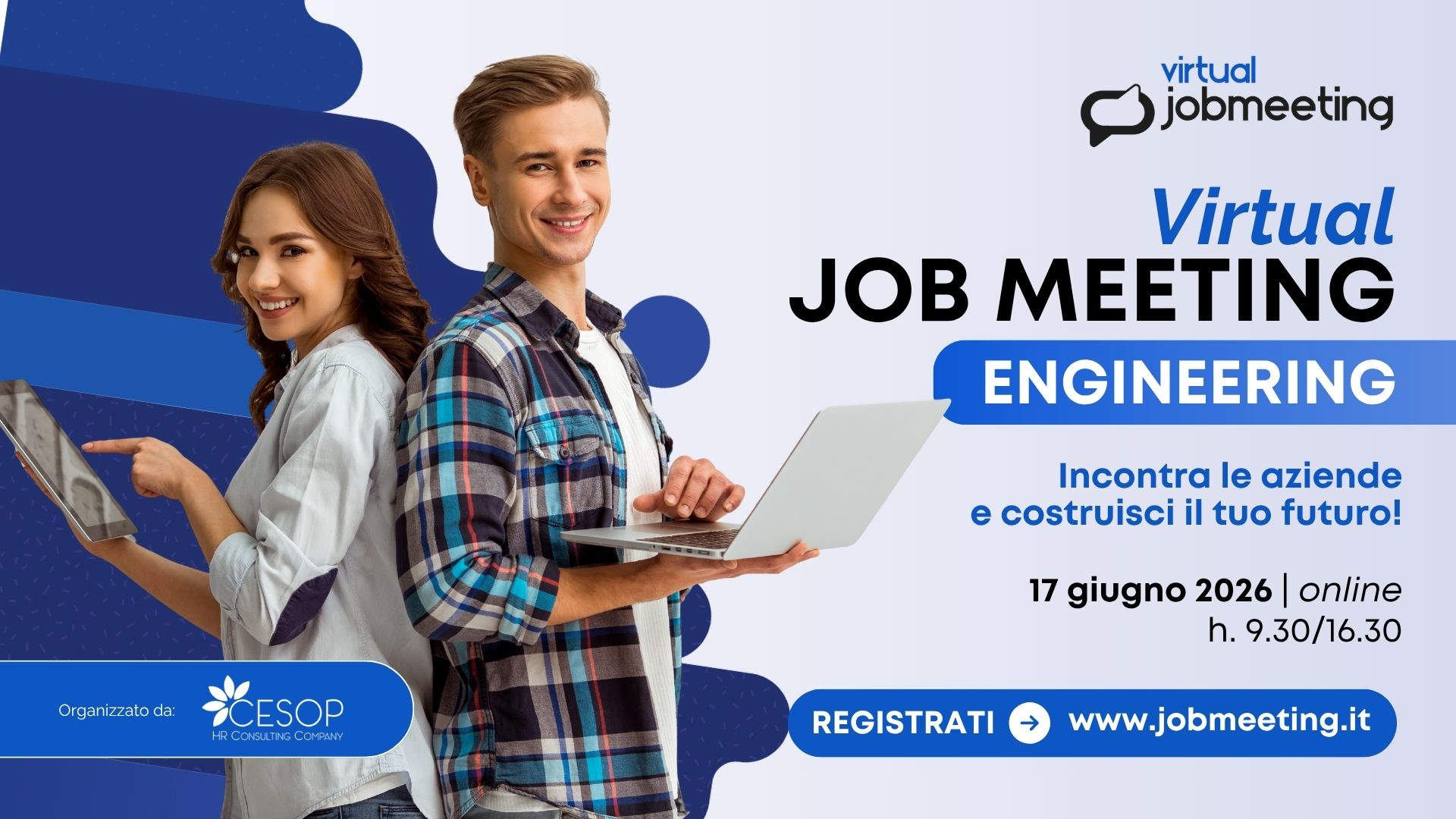 Virtual Job Meeting Engineering, l’evento online per incontrare le aziende e costruire il tuo futuro