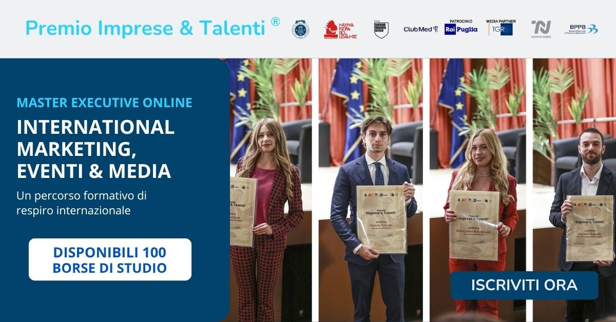 100 borse di studio per il Master International Marketing, Eventi e Media!