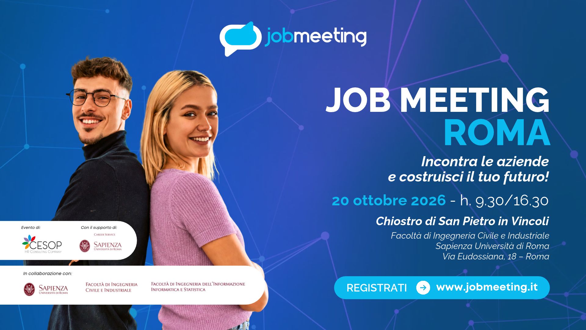 Job Meeting ROMA 2026: incontra le aziende e scopri nuove opportunità di lavoro